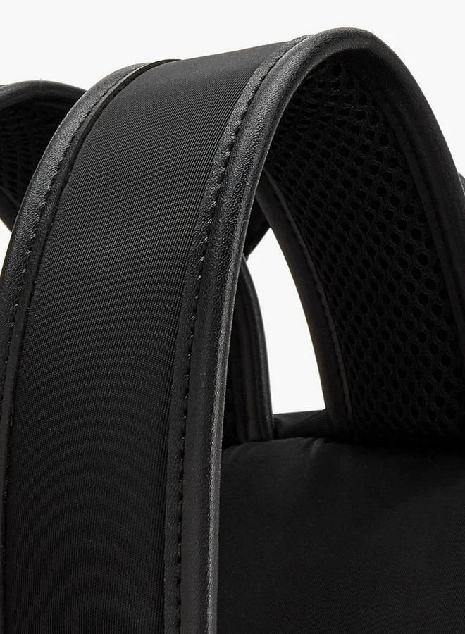 Lee Cooper BLACK Colorblock Print Backpack With Padded Straps for Women | Best Price UAE