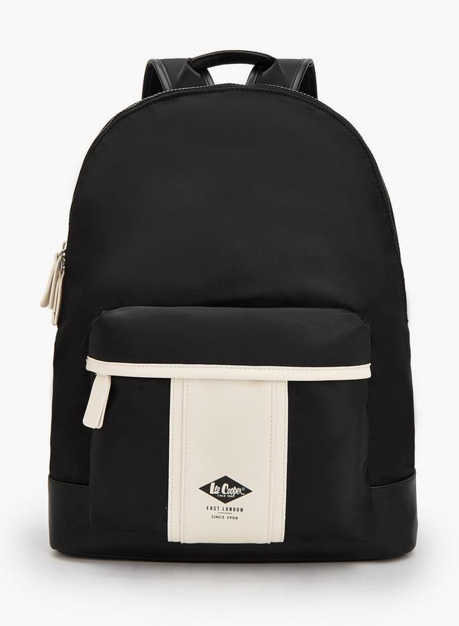 Lee Cooper Colorblock Print Backpack With Padded Straps - Image 1