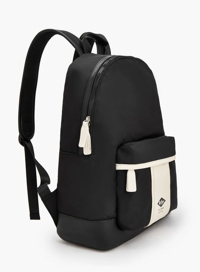 Lee Cooper BLACK Colorblock Print Backpack With Padded Straps for Women | Best Price UAE
