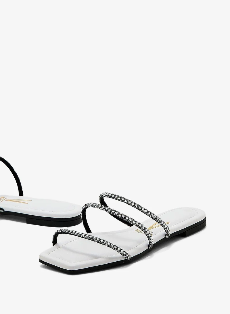 Vizzano Black/White Block Heel Sandals for Women – Stylish Ladies Heels Sandals for Everyday Wear for Women | Best Price UAE