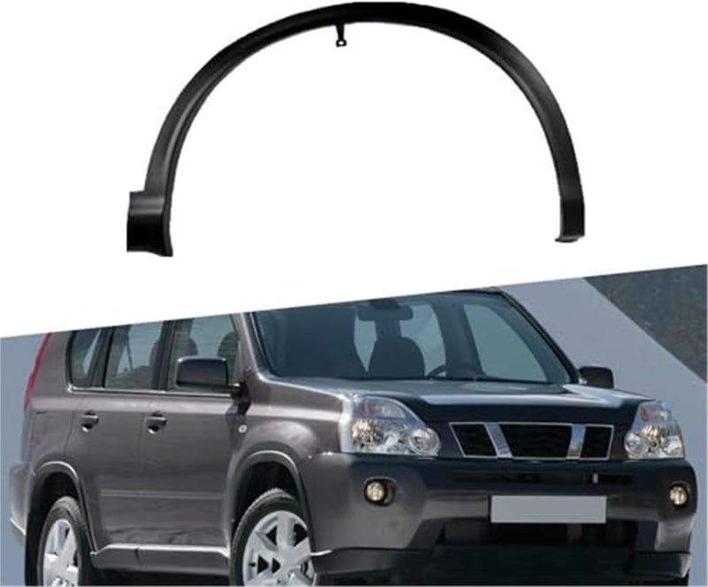 DEMULAX Black Mudguard Wheel Eyebrow Trim for Nissan X-Trail T31 - Image 1