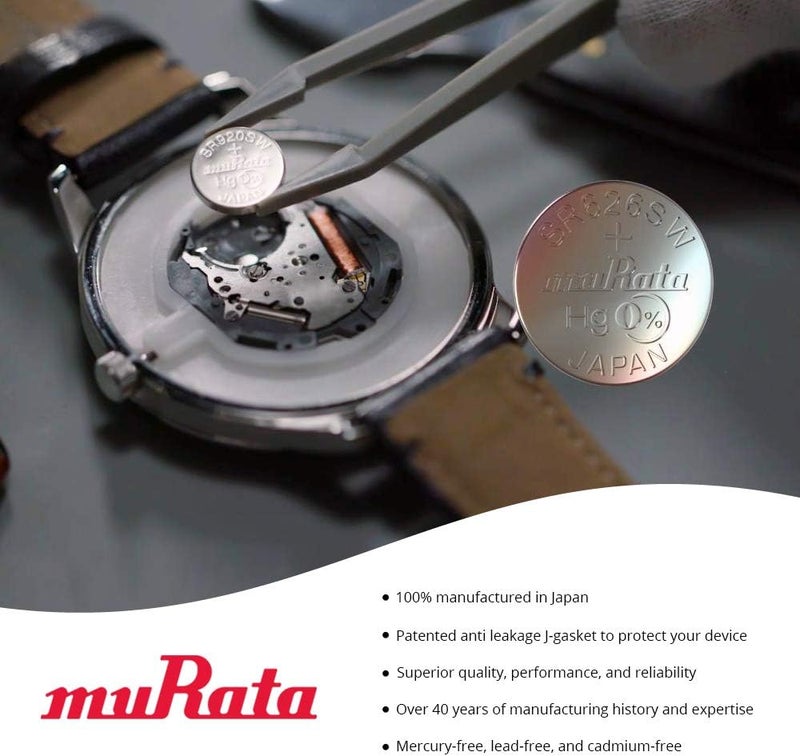 muRATA 315/SR716SW Pack of 5 Made in Japan Watch Battery - Image 5