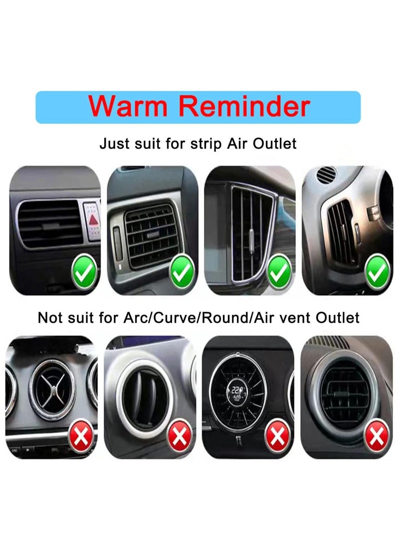 KASTWAVE 60 pieces Car Auto Air Conditioner Vent Outlet Trim Strip, DIY Decoration Chrome PVC Car Interior Moulding Trim Strip Line for All Straight Air Vent Outlet, Car Interior Accessories  - Image 5