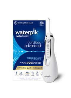 Waterpik Waterpik Cordless Advanced 2.0 Water Flosser For Teeth, Gums, Braces, Dental Care With Travel Bag and 4 Tips, ADA Accepted, Rechargeable, Portable, and Waterproof, White WP-580, Packaging May Vary  - Image 1