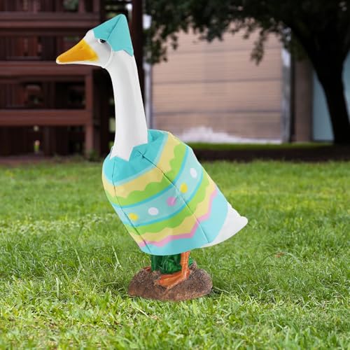 Arrowbash Goose Outfit Easter Egg Goose Clothes Porch Outfit Lawn Clothing for 23" High Cement or Plastic Lawn Porch Clothes, Garden Costume - Image 3