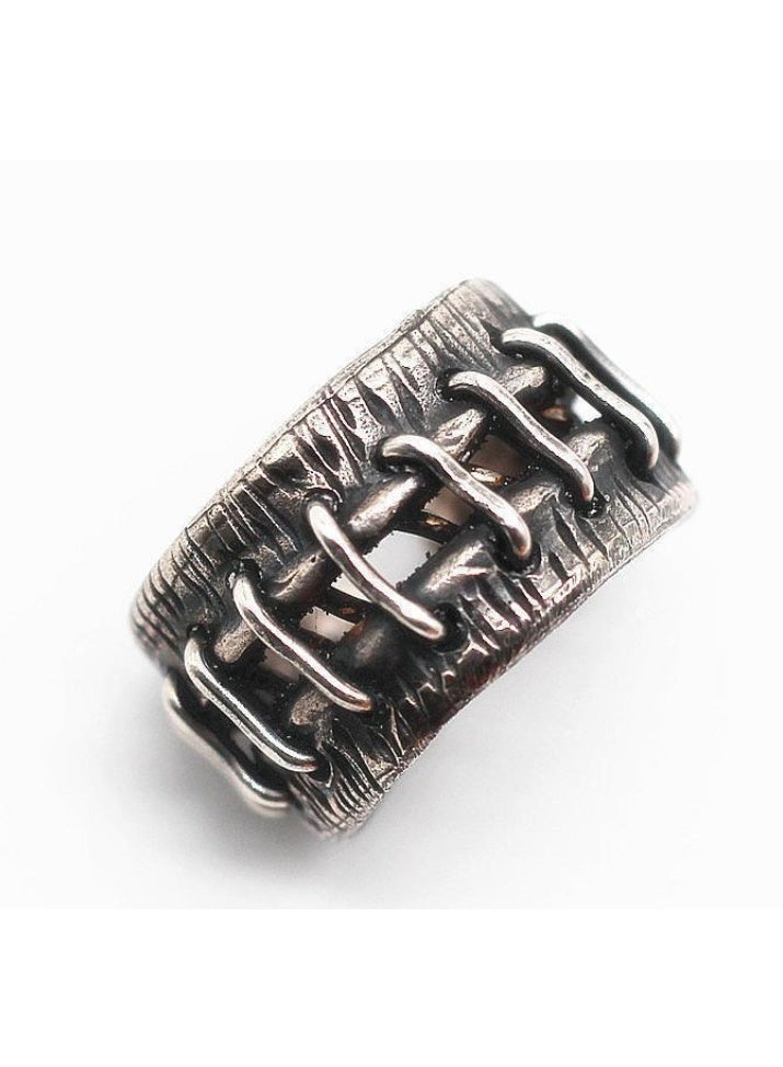 لاتين خاتم رجالي قابل للتعديل، أنيق وفريد ​​من نوعه، خاتم مفتوح لا يتلاشى - Image 2