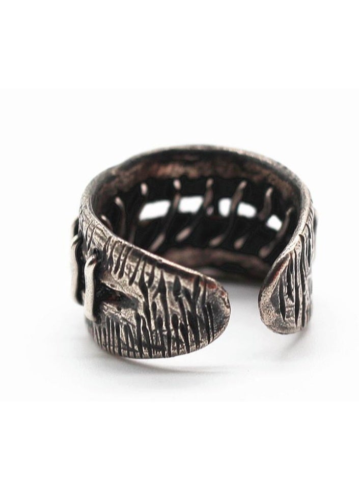 لاتين خاتم رجالي قابل للتعديل، أنيق وفريد ​​من نوعه، خاتم مفتوح لا يتلاشى - Image 3