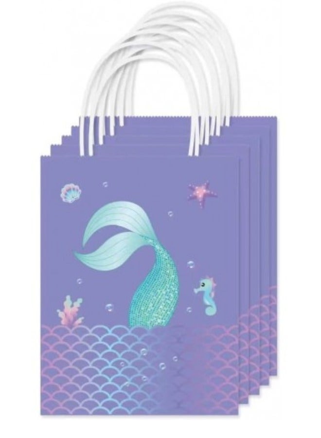 DecoLoral DECOR ME Mermaid Theme Gift Bags Paper Printed With Handles. - Image 3