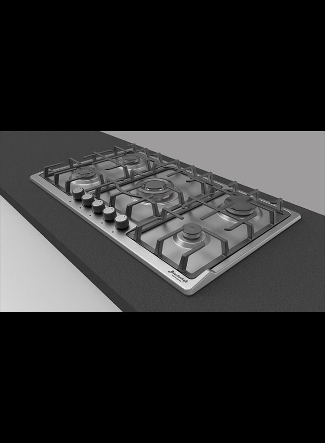 Baeckerhaft 90 Cm Gas Hob Stainless Steel with WOK 2 Years warranty - Image 2