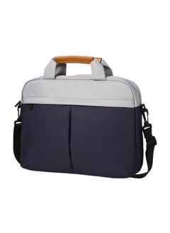 Miniso Color Block Crossbody Computer Bag(Dark blue) 