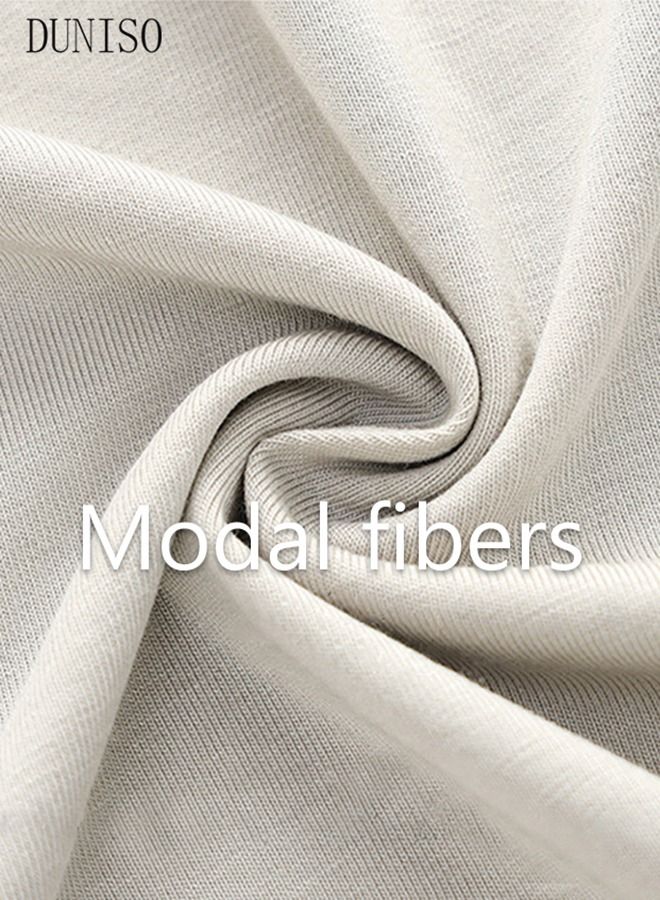 DUNISO Men's Pajama Sets 2Pcs Sleepwear Pajamas Set Short Sleeve Lounge Pjs Set Short-Sleeved T-Shirt Short Pants Male Loose for Loungewear Sleepwear with Pockets - Image 4