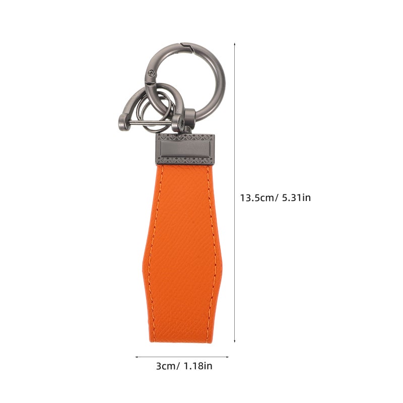 Faux Leather Car Keychain: Keychain with Swivel Clasp and Anti-Loss D- - Car key Key Chain for Men and Women - Image 4
