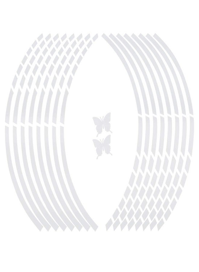 Allure Auto® 16" Reflective Wheel Rim Stripe Decal for Motorcycle Car Cycling Bike Bicycle Night Reflective Safety Decoration Stripe Rim Reflective Stickers DIY (Silver) for Hyundai Venue - Image 5