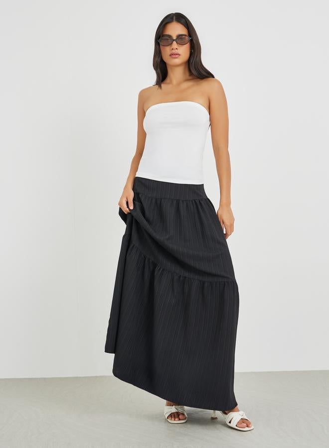 Styli Solid Bandeau Neck Top - Image 2