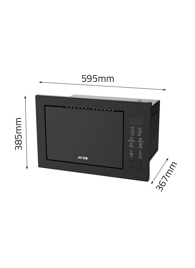 Arrow 25L Built-In Microwave Oven with Grill, Touch Control, 850W Microwave Output, 1100W Grill Power | Model No: RO-25MWBI  - Image 1