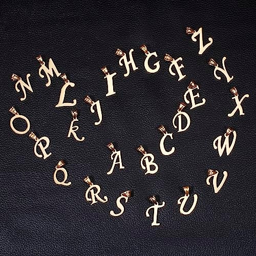 Kalapure Initial Charms Gold Initial Pendant 14k Gold Letter Charm Name Pendant for Women and Men(J) - Image 2