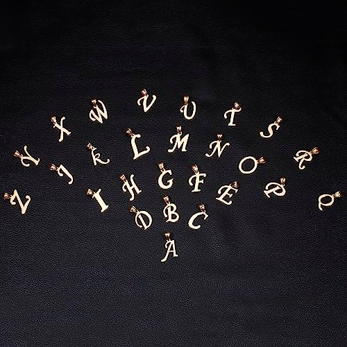 Kalapure Initial Charms Gold Initial Pendant 14k Gold Letter Charm Name Pendant for Women and Men(J) - Image 3