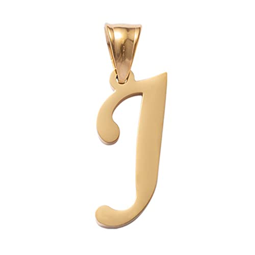 Kalapure Initial Charms Gold Initial Pendant 14k Gold Letter Charm Name Pendant for Women and Men(J) - Image 4