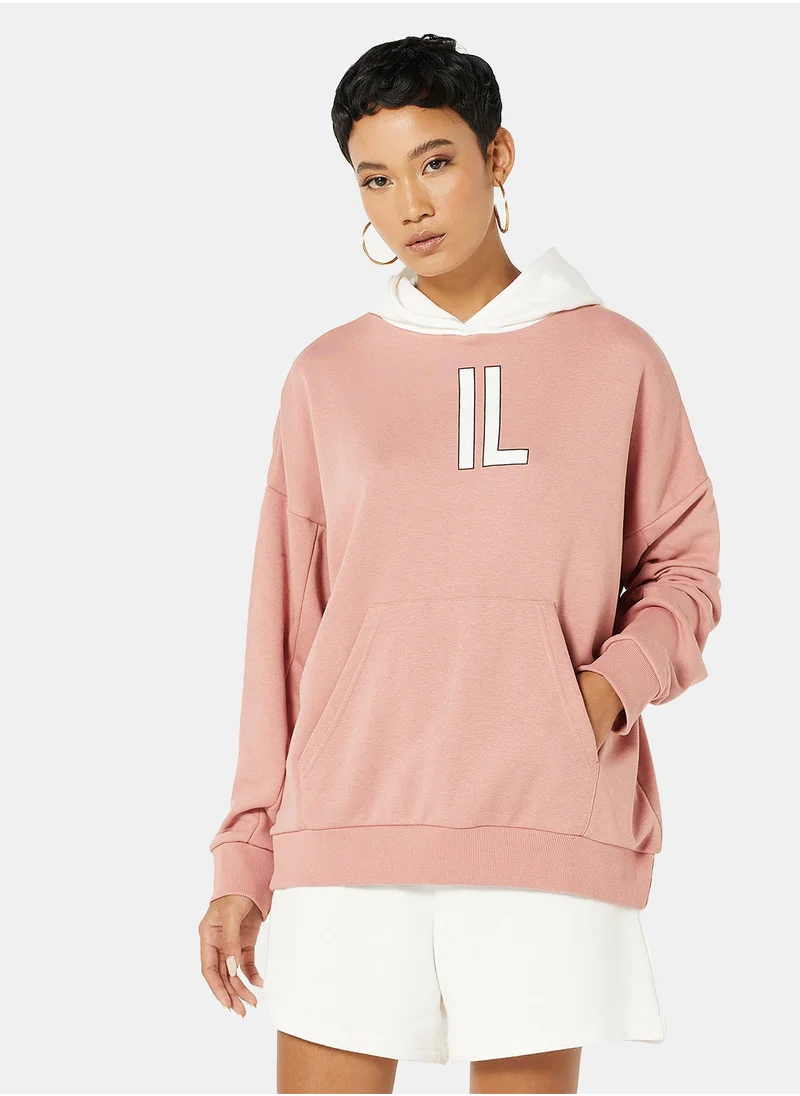 إيل سارتو Logo Oversized Hoodie