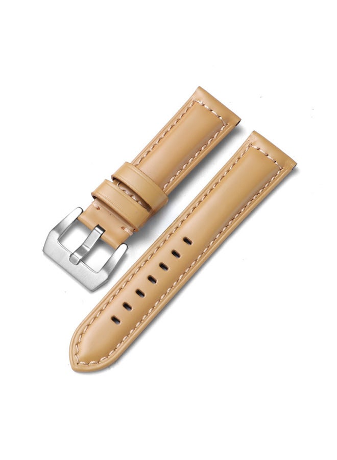 For Iwatch Strap Genuine Leather Apple Watch Strap Applewatch8 Huawei Gt3 Samsung S1 Pena Sea - Image 1