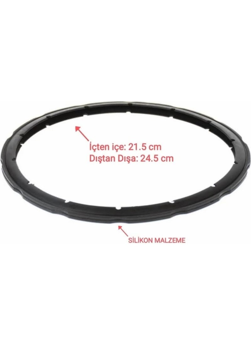MFS - Tefal Clipso Compatible Pressure Cooker Lid Rubber 4.5 - 6 Lt (Silicone Material - Does Not Smell) - Image 1