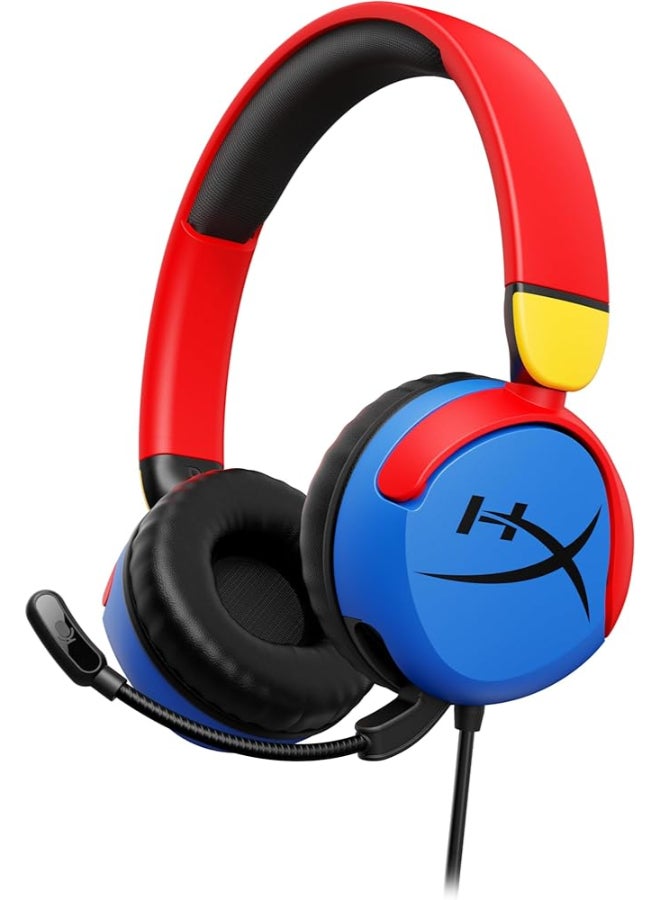 HYPERX Cloud Mini Wired in Ear Headset Compatible with PC,Chromebook,Nintendo Switch,PlayStation Controllers,Xbox Controllers,Phones,Laptops,Tablets,Tuck-Away Boom Mic,3.5mm Jack - Multi Color - Image 1