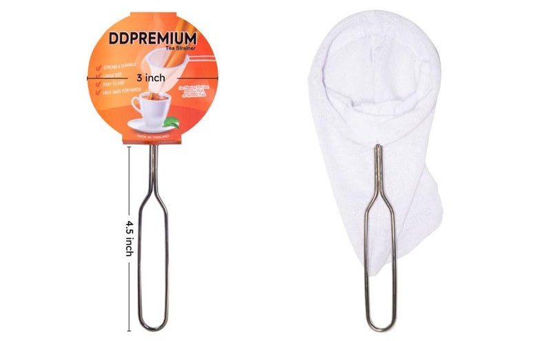 DDPremium Coffee Sock Strainer Traditional Thai Brewing Coffee Filter for Rich Coffee and Tea 3 inch - Image 1