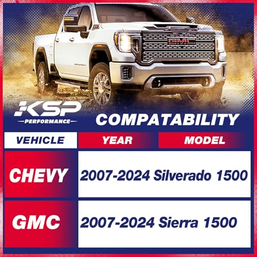 KSP PERFORMANCE KSP 3" Front Leveling Kits for Silverado 1500 2WD/4WD 2007-2024, Sierra 2WD/4WD 2007-2024, 3 Inch Suspension Strut Spacers Lift Kits for Pickup with 6 Lug - Image 2