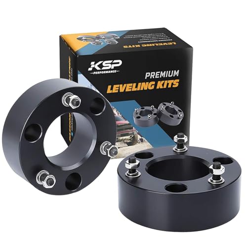 KSP PERFORMANCE KSP 3" Front Leveling Kits for Silverado 1500 2WD/4WD 2007-2024, Sierra 2WD/4WD 2007-2024, 3 Inch Suspension Strut Spacers Lift Kits for Pickup with 6 Lug - Image 1