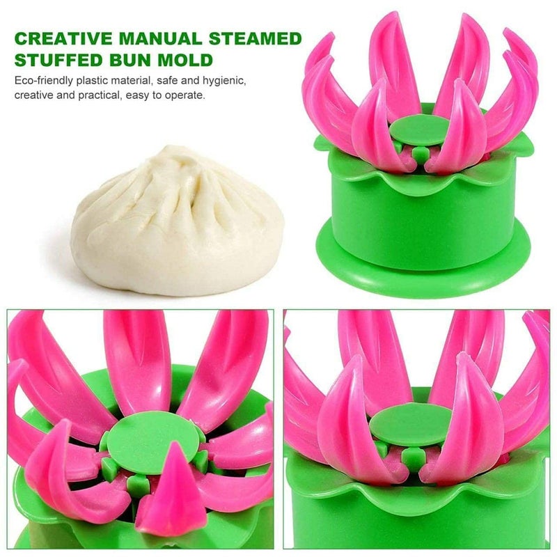 AVINYA Avinya Momos Maker Mould Shapes Plastic Dumpling Maker Dough Press Steamed Stuffed Bun Making Mold Cooking Tool  - Image 5