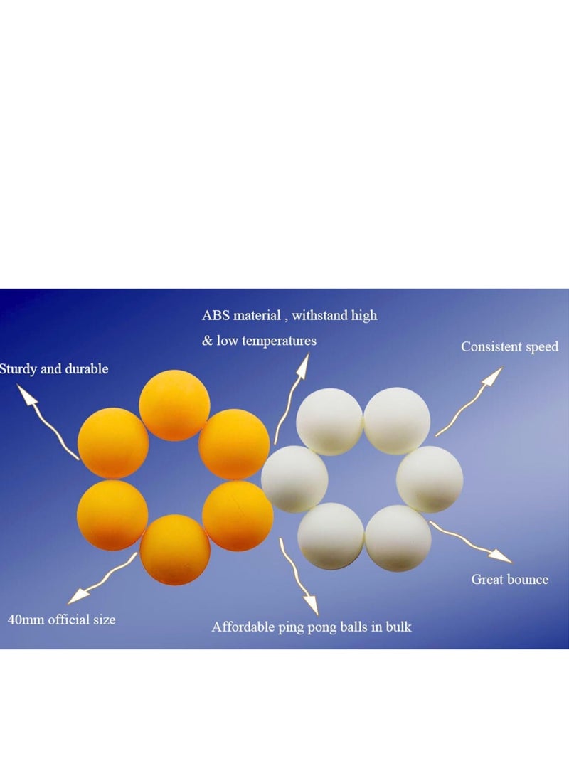 ARGT 36 كرة بلياردو | كرات تدريب تنس الطاولة | كرات ABS عالية الأداء ومتينة | للاستخدام الداخلي والخارجي | حجم 40 مم | برتقالي وأبيض | مثالية للتدريب، الألعاب، المشاريع DIY والتعليم - Image 4