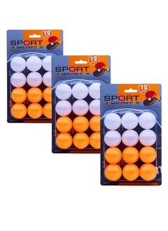 36pcs Ping Pong Balls | Table Tennis Training Balls | ABS High-Performance Durable Balls | Indoor & Outdoor Use | 40mm Size | Orange & White | Ideal for Practice, Games, DIY & Teaching - pzsku/Z01E63EF82746FA651CABZ/45/_/1740660710/ef7530ff-4854-4e14-accb-2f7570a19012