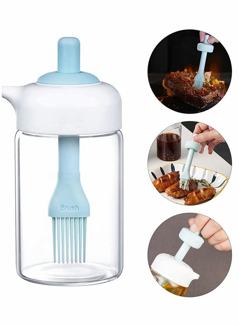 SOLARAE Oil Dispenser Bottle with Brush, Vinegar Soy Sauce Mister Bottle, Seasoning Container Glass Condiment Bottles for Kitchen Cooking Baking Air Fryer Basting BBQ Buffet Roasting Marinating - Image 5