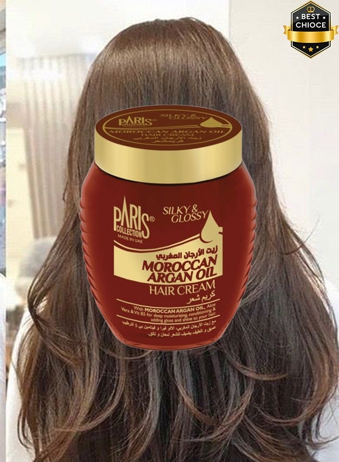 Paris Collection Moroccan Argan Oil Hair Cream Paris Brown 475ml