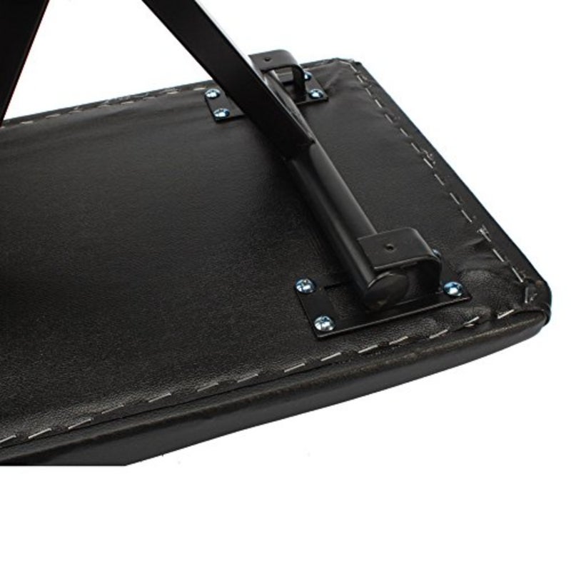 Portable Folding Stool Chair Adjustable X-Style Cushioned Piano Keyboard Bench For Home Office Studio Use Black Lightweight Compact Design for Easy Storage and Carry - Image 3
