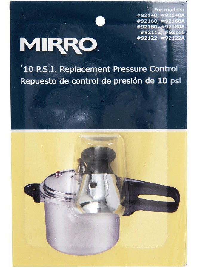 1.5 LitersNone 92110 Stainless Steel Pressure Cooker And Canner Control, 10-Psi For Model 92140 92140A 92160 92160A 92180 92180A 92112 92116 92122 92122A Silver