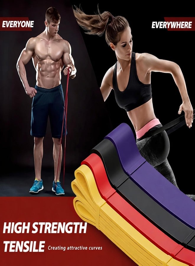 Shopimoz Resistance Band for Workout | Resistance Band Set | Exercise Band & Stretching Bands for Exercise for Home Workouts | Gym Equipment for Home Workout | Ideal for Men & Women (Yellow 3-7 kg) - Image 5