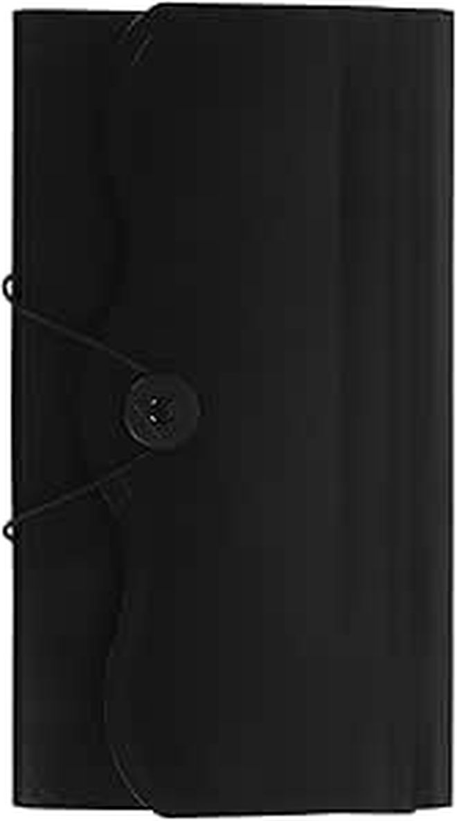13 Compartment Expanding File Organizer Black Paper Document Holder for Office Receipt Storage - Image 1