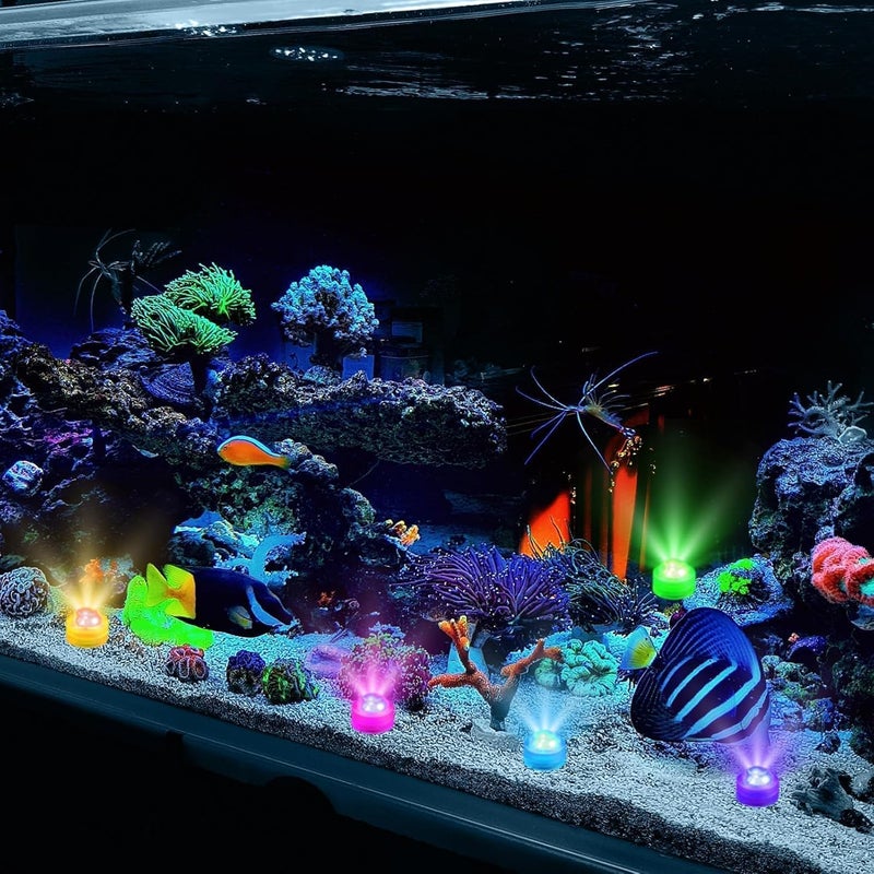 10 Pack RGB Submersible LED Lights, IP68 Waterproof with Timer Remote Set - Image 4