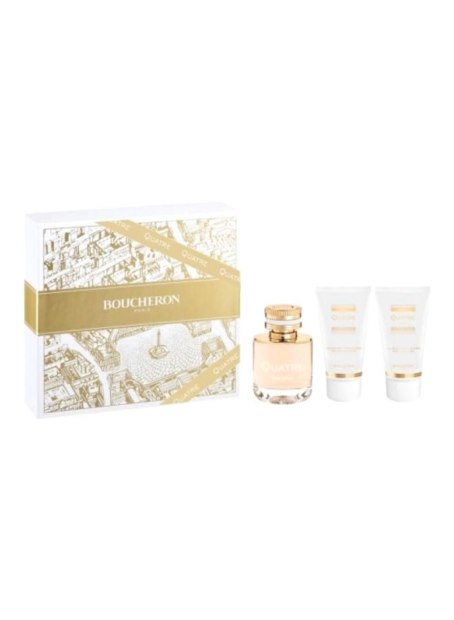 بوشرون طقم هدايا كواتري Quatre EDP 100, Body Lotion 100, Body Cream 100ملليلتر - Image 1