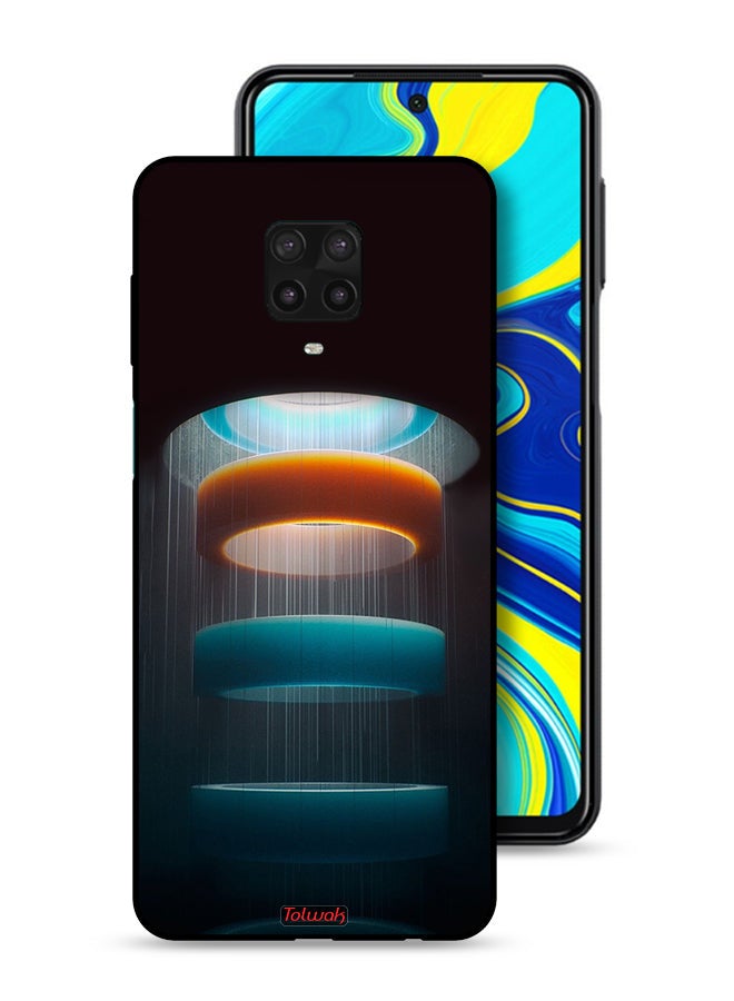 Tolwak Xiaomi Redmi Note 9 Pro Protective Case Cover Rings Art Pattern - Image 1