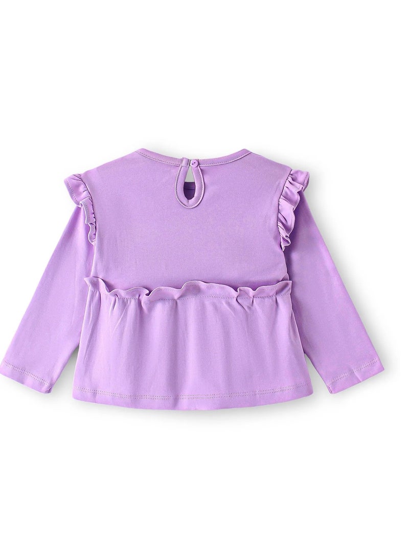 Bonfino Bonfino Text Patch T-Shirt and Leggings Set - Lilac(9-24M&2-6Y)  - Image 3