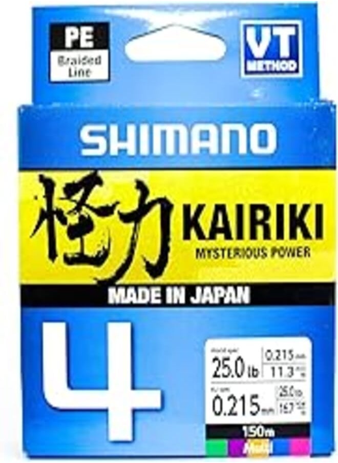 Generic Generic Shimano Kairiki 4 Fishing Line 150m 0.215mm 16.7kg Multi Color 