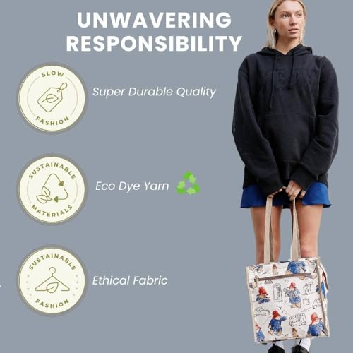 Signare Tapestry Shoulder Bag Shopping Tote for Women in Paddington Bear Design (SHOP-PADD) - Image 5