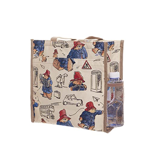 Signare Tapestry Shoulder Bag Shopping Tote for Women in Paddington Bear Design (SHOP-PADD) - Image 1