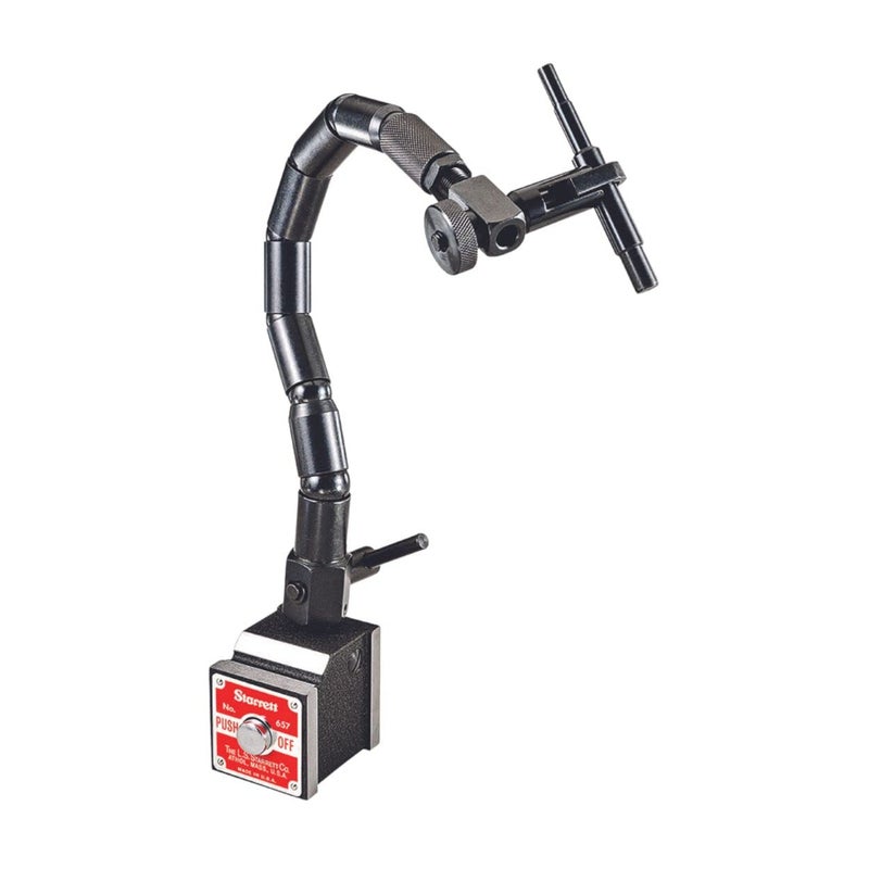 Starrett Starrett Magnetic Indicator Holder with 15 Flexible Arm 38 Stem Diameter 100 lbs Holding Power Precision Measurement Tool  657T  - Image 1