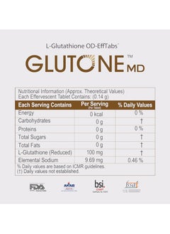 GLUTONE Glutone MD – Glutathione Mouth-Dissolving Tablets| Made with Setria L-Glutathione (Japan) 100mg| Radiant Glow & Even Skin Tone| Pack of 30 Tablets (Orange)  - Image 5