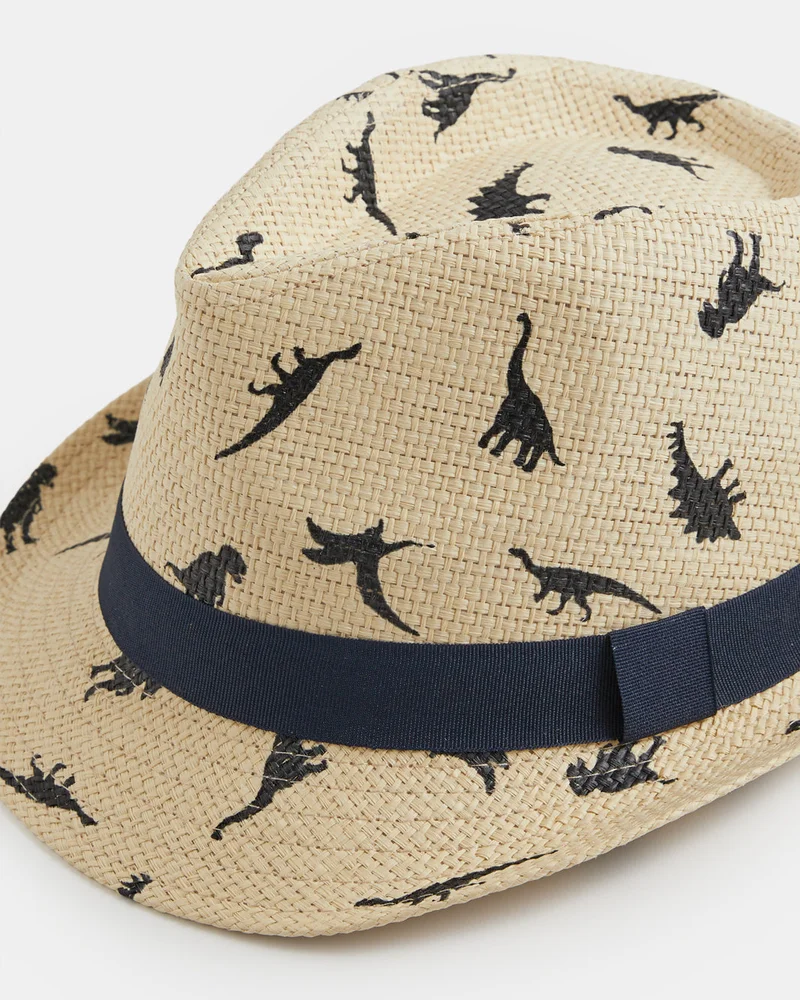 ردتاغ Boys Beige Embellished Hat