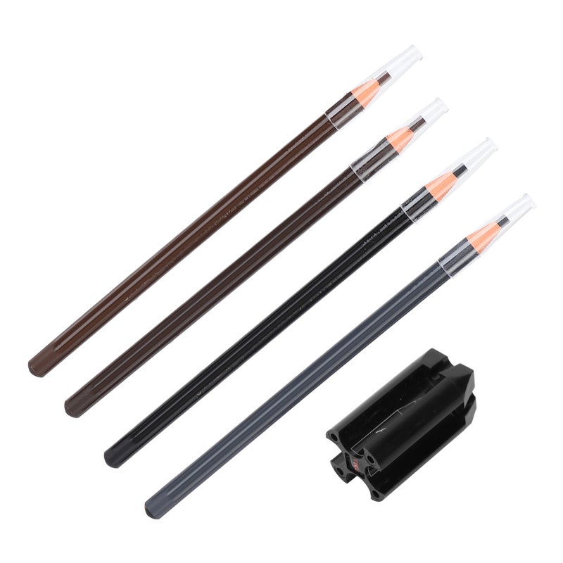 Eyebrow Pencil Sharpener Professional Salon Makeup Waterproof Microblading Eyebrow Pencil Set - Image 2