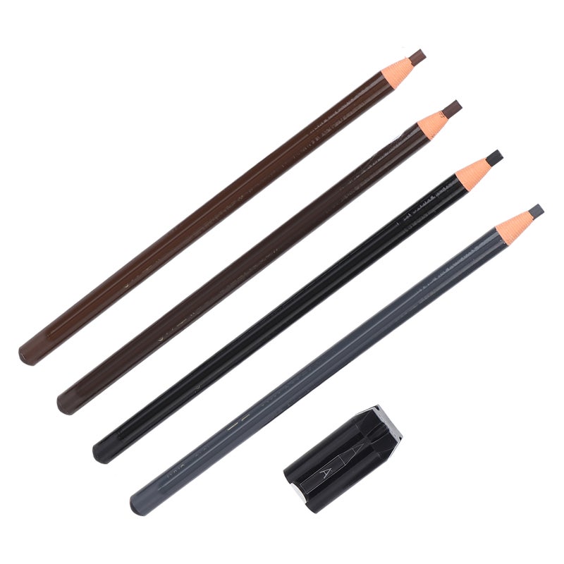 Eyebrow Pencil Sharpener Professional Salon Makeup Waterproof Microblading Eyebrow Pencil Set - Image 3